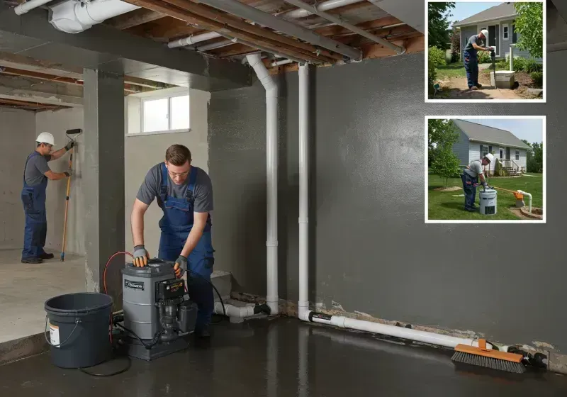 Basement Waterproofing and Flood Prevention process in Charlestown, IN